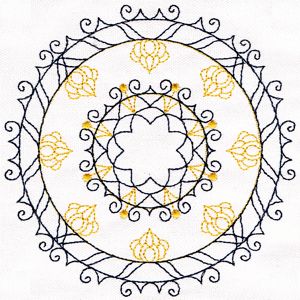 Machine Embroidery Quilt 9a